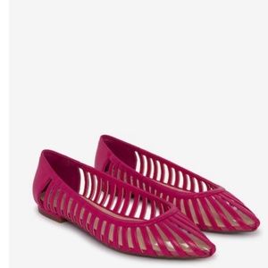Jessica Simpson pink flats NWOT